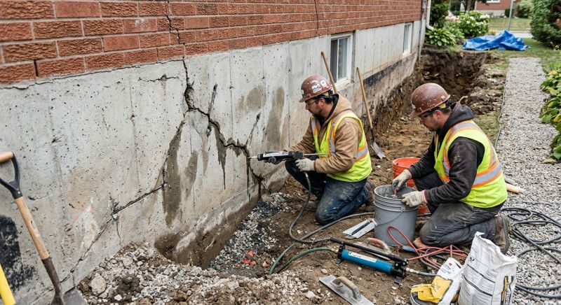 Concrete Foundation Repair project example